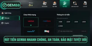 Rút tiền Gem88